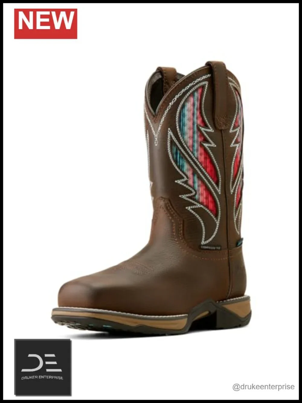 Women's Composite Toe Waterproof Work Boots Slip Resistant EH Rated Pull-On